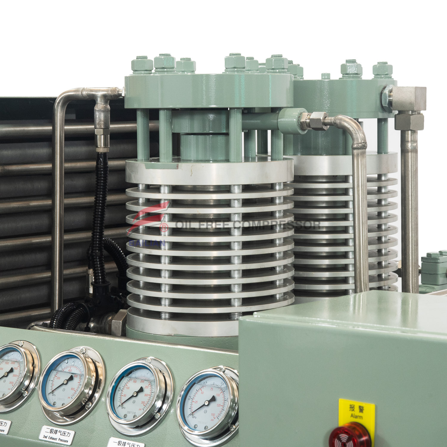 GZW-20 / 4-150 Lubrification verticale entièrement sans huile N2 Compresseur